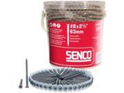 08S250W003 2 1 2 in. 8 Exterior Gray Composite Decking Screws 800 Pack