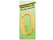 Number House 0 2.88In 6 3 4In HY KO PRODUCTS Brass Letters Numbers BR 90 0