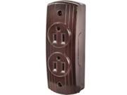 Receptacle Dpx 125V 15A 5 15R COOPER WIRING Single Receptacles 542B BOX Brown