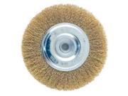 Brsh Whl Wire 4In Cs 1 4In Crs Vulcan Wire Wheel Brushes 322551OR Carbon Steel