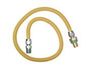 Brass Craft CSSD105E 36P Evf Gas Connector 3 4 MIP X 1 2 FIP X 36 Coated Stainle