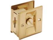 Mintcraft PDS15 62PB Pocket Door Latch Polished Brass Privacy Steel Privacy