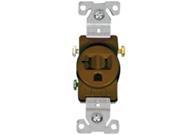 Receptacle Sngl 125V 20A Brn COOPER WIRING Gfci Receptacles and Switches Brown