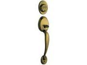 Schlage Lock F58PLY609 Plymouth 609 Entry Door Handle Set Antique Brass