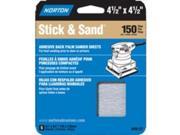 Sht Sndg Pwr 4 1 2In 150 Adh NORTON Sanding Sheets Adhesive Back 07660705446