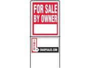 Sign Lawn F Sale By Owner Wht HY KO PRODUCTS Lawn Signs SIY 201 Red Plastic