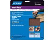 9X11 Multisand Handy Pack Asst Norton Aluminum Oxide Sheet 47765 076607477651