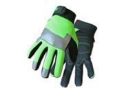 Cat Glove and Rainwear CAT012214L Spandex Hi Vis Utility Gloves Large