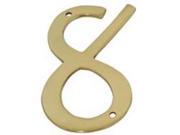 Number House 8 4In Sol Wrt Brs SCHLAGE Brass Letters Numbers SC2 3086 605 8