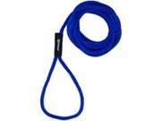 Wellington Cordage 83934 Dock Line Satin Brass Poly 3 8 in. X 15 ft. Blue Solid