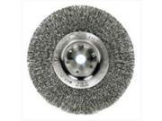 Brsh Whl Wire Crimped 6In Crs WEILER CORPORATION Wire Wheel Brushes 36406