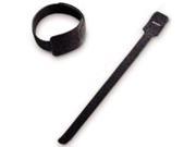 5Pk Reusable Cable Tie w Hook and Pull Thru End Loop Nylon Black 11 L Black