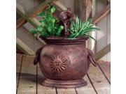 Little Giant Pump 566763 Copper Kettle Fountain with Planter