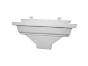 Out Drp Gutter 3In 4In Vnyl GENOVA PRODUCTS INC Pvc Gutter AW104CK White Vinyl