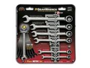 KD Tools 9417 7 Piece Metric Ratcheting Combination GearWrench Set