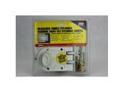 Single Cyl Deadlock MAG Security Deadlocks 8000 W White Solid Brass 015231800077