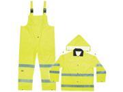 Hiviz 3Pc Rain Suit L Custom Leathercraft Safety Vests R111L 084298211140