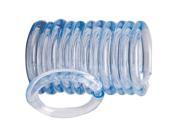 Set of 12 Clear Shower Curtain Rings HOMEBASIX Misc. Shower Hardware