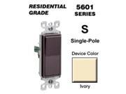 Decora Switch Single Pole Ivory LEVITON MFG Receptacles and Switches 5601 2I