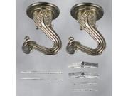ANT BRASS TWIN SWAG HOOK KIT