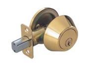 Single Cylinder Deadbolt Polished Brass Tool Basix Door Knockers D101PB 3L