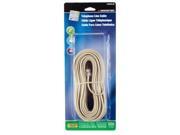 Telephone Line Cable Modular 4 Conductor 50 Ivory Carded Monster Cable Cords