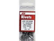 Rivet Lg Fl Al1 8X1 8P25 ACE Pop Rivets 2014330 Metallic Silver Silver Platinum