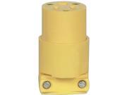 Cooper Wiring BP4887 15 Amp 125 Volt Yellow Ground 3 Wire Connector 2 Pole 3 Wi