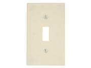 Toggle Wall Plate 1 Gang Std Size Light Almond Bulk Leviton 000 78001 000