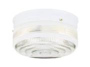 Flush Mount Ceiling Fixture Crystal And White Glass ACE Lighting 66238