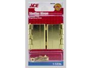 1 1 2 Brass Shutter Hinge With Leaf ACE Misc Cabinet Hardware 01 3830 142