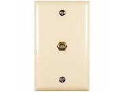 Almond Coax Wall Plate Audiovox Standard Receptacle Plates VH62N Ivory