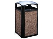 Landmark Series Classic Dome Top Container Plastic 50 Gal Sable