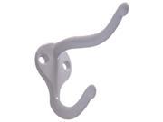 Coat And Hat Hook White 2 Pack Hillman Hook and Eye 852274 008236931457