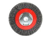 6 x .014 Wide Face Coarse Crimped w 1 2 and 5 8 Arbor Wire Bench Wheel Brush