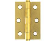 2 1 2 Brass Removable Pin Cabinet Hinges Pack of 2