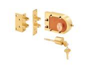 Bronze Deadlock With Single Cylinder And Flat Angle Strike Prime Line Products