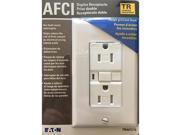 Rcpt Dplx Afci Tr 15A 125V Wh Cooper Wiring Outlet Adapters TRAFCI15W K
