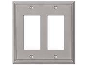 Wall Plate Brushed Nickel American Tack Standard Receptacle Plates 77RRBN