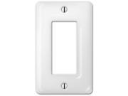 Classic White Ceramic Wall Plate American Tack Standard Receptacle Plates 3020RW
