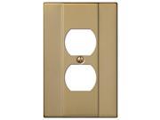 1 Duplex Outlet Italia Brushed Bronze American Tack Standard Receptacle Plates
