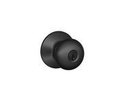 Knob Entry Plymouth Kyd Mt Blk Schlage Lock Doorknobs F51APLY622 043156420704