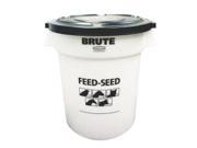 Feed And Seed Brute Lid 20 Gallon Rubbermaid Storage 1868861 086876220797