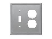 2 Toggle Wall Plate Brushed Nickel American Tack Standard Receptacle Plates
