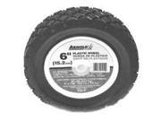 6 50Lb Plastic Diamond Tread Wheel Arnold Corp Mower Wheels 650 P 037049941612
