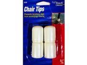 White 3 4 Chair Tips SOFTOUCH Furniture Leg Tips 6568 074523065686