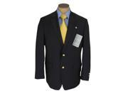 Famous American Designer Men s Single Breasted 2 Button Navy Blue Wool Blazer Sport Coat Jacket