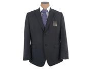 Bruno Piattelli Men s Black Pinstripe 100% Wool Suit