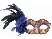 FANCY VENETIAN MASK Masquerade FEATHERS AND FLOWER