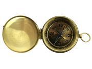 1 3 4 Small Brass Face Pocket Compass with Cover